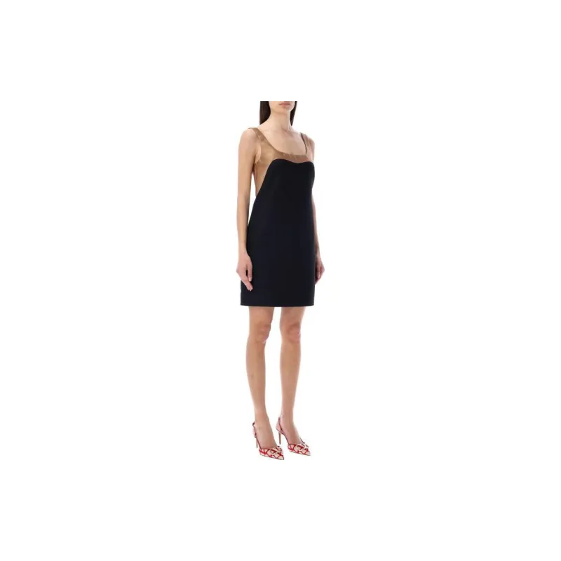 Valentino Color Block Sleeveless Mini Dress-3