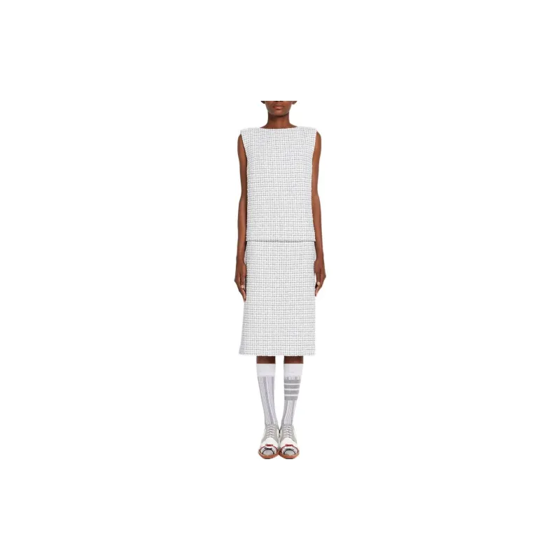 THOM BROWNE Tank Tops Women's Gray-3