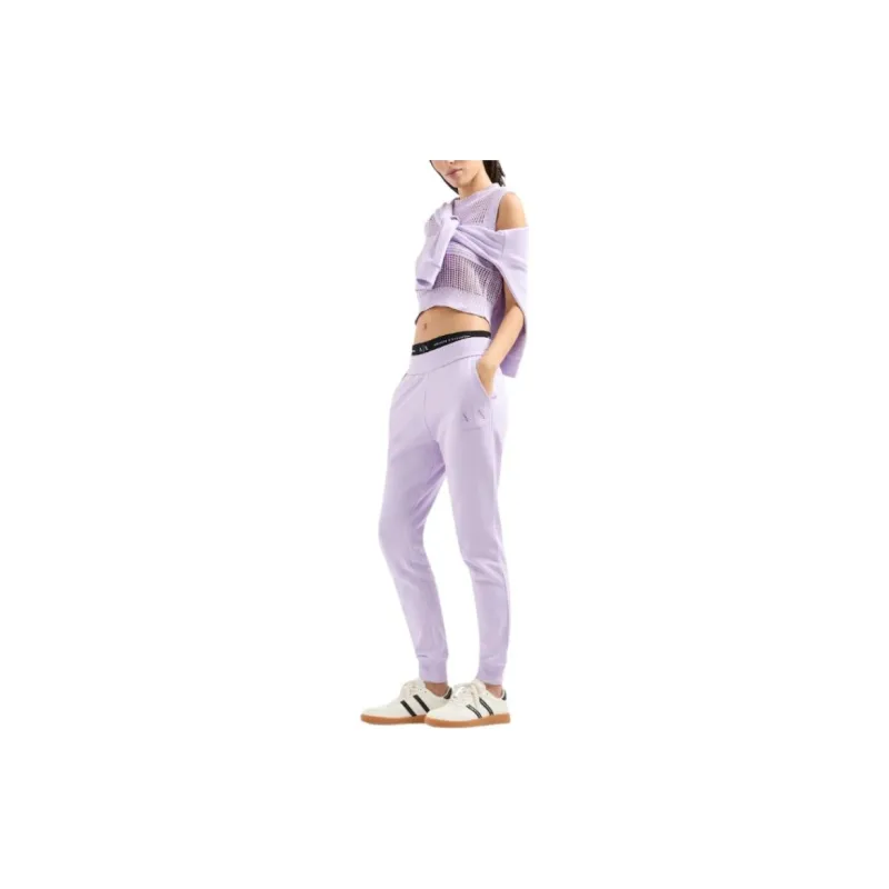 ARMANI EXCHANGE SS24 Casual Pants Women's Purple-3
