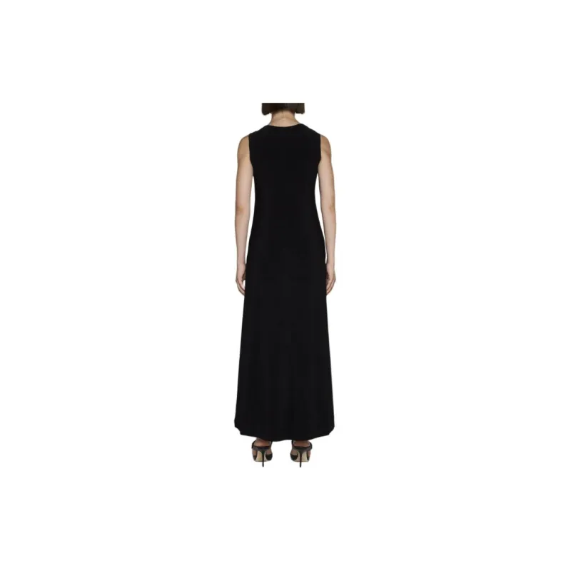 NORMA KAMALI Sleeveless Velvet Long Dress-2