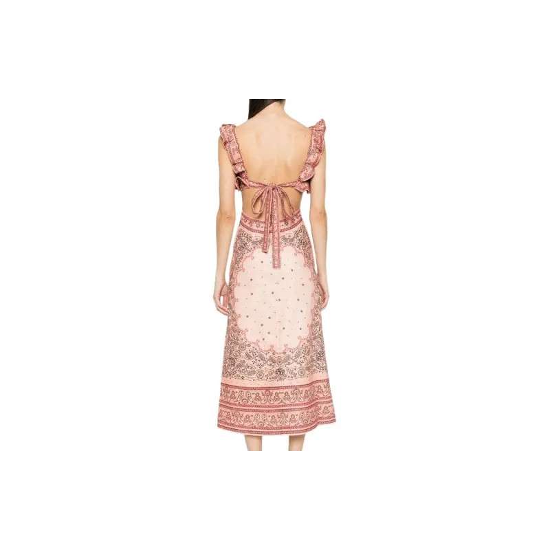 Zimmermann Sleeveless Dress Women's Pink-2