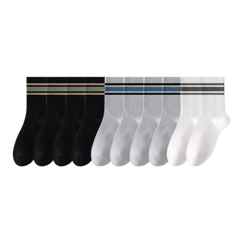 Lan Miao Mid Calf Socks Men's 10 Pack-1