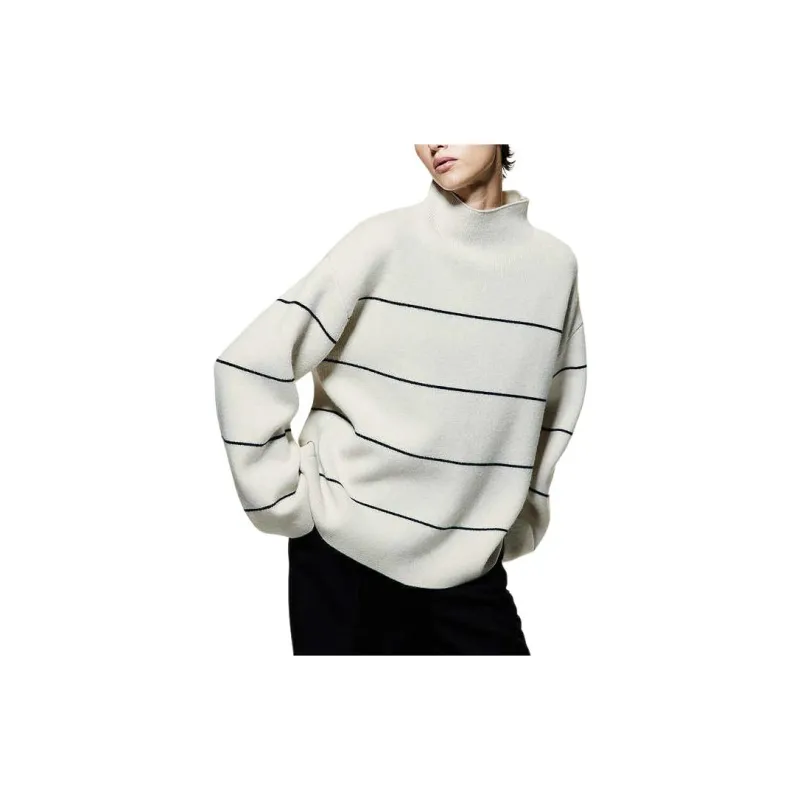 H&M Sweater Women's Cream/Stripes-2