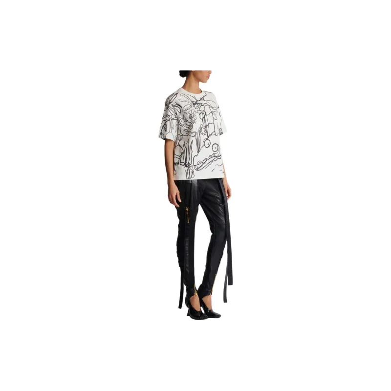 Balmain Hair X Disney Graphic Printed Crewneck T Shirt-3