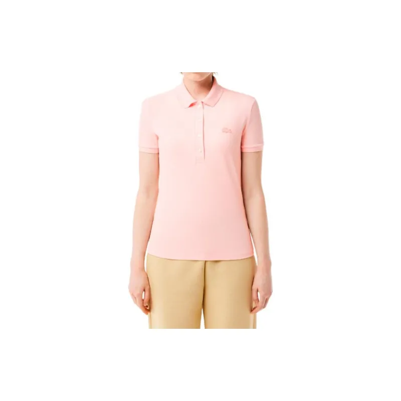 LACOSTE Polo Shirt Women's Light Pink-3