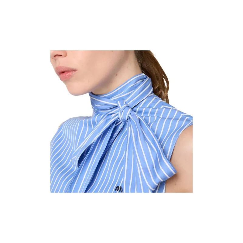 MIU MIU T Shirt Women's Sapphire Blue-4