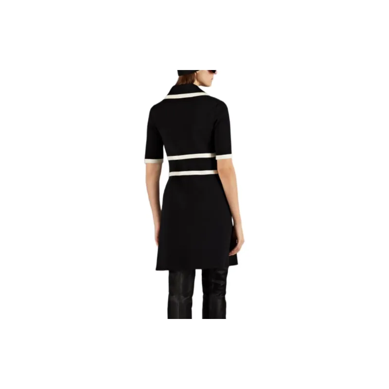 GUCCI Collared Contrast trim Dress-3