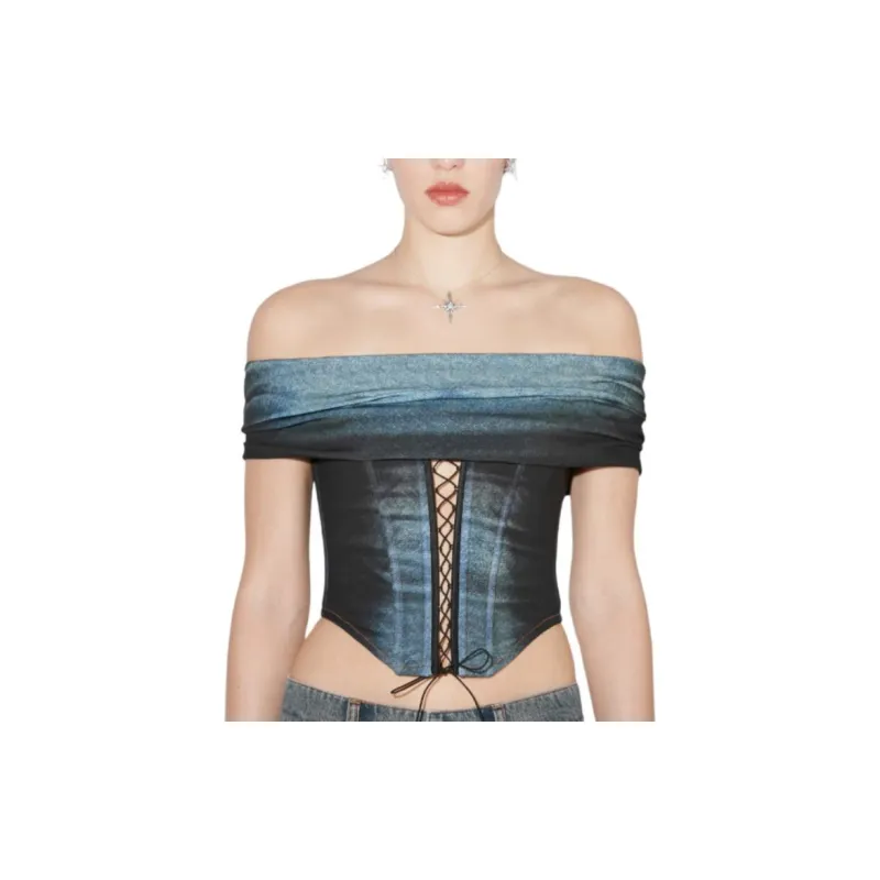 Misbhv Tank Tops Women's Blue-3