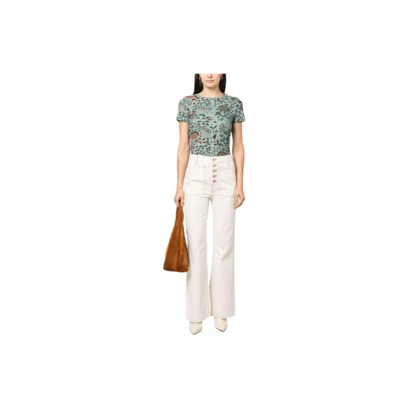 Ulla Johnson Estelle Short sleeve Cotton T shirt-1