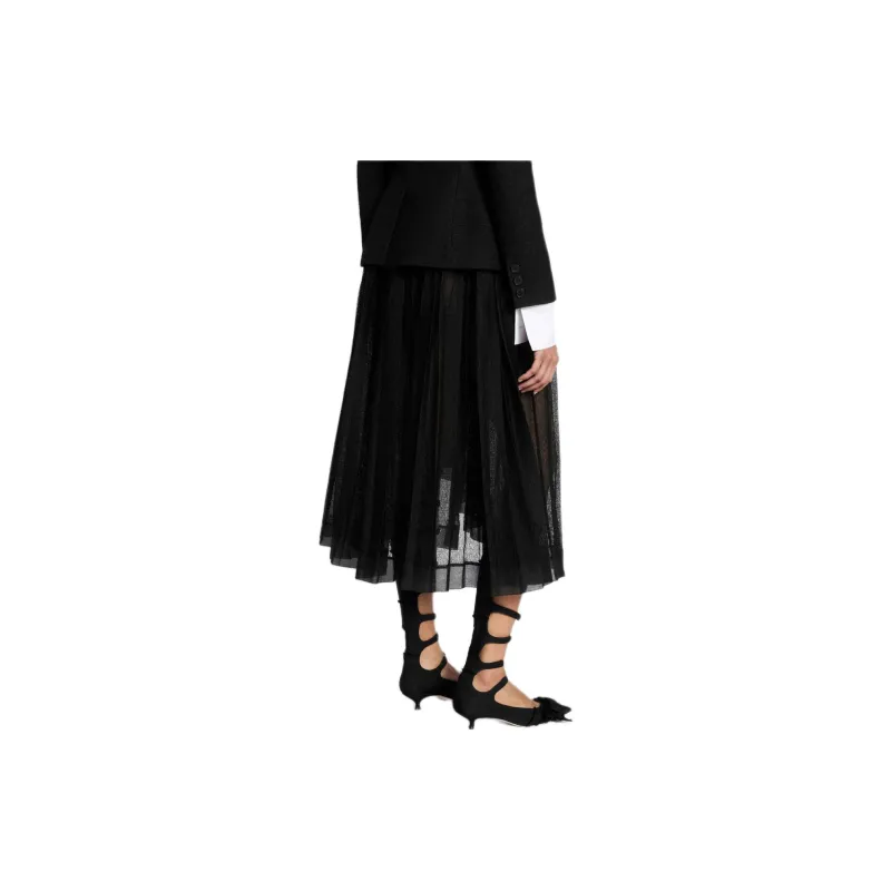 DIOR Pleated Midi Skirt-2