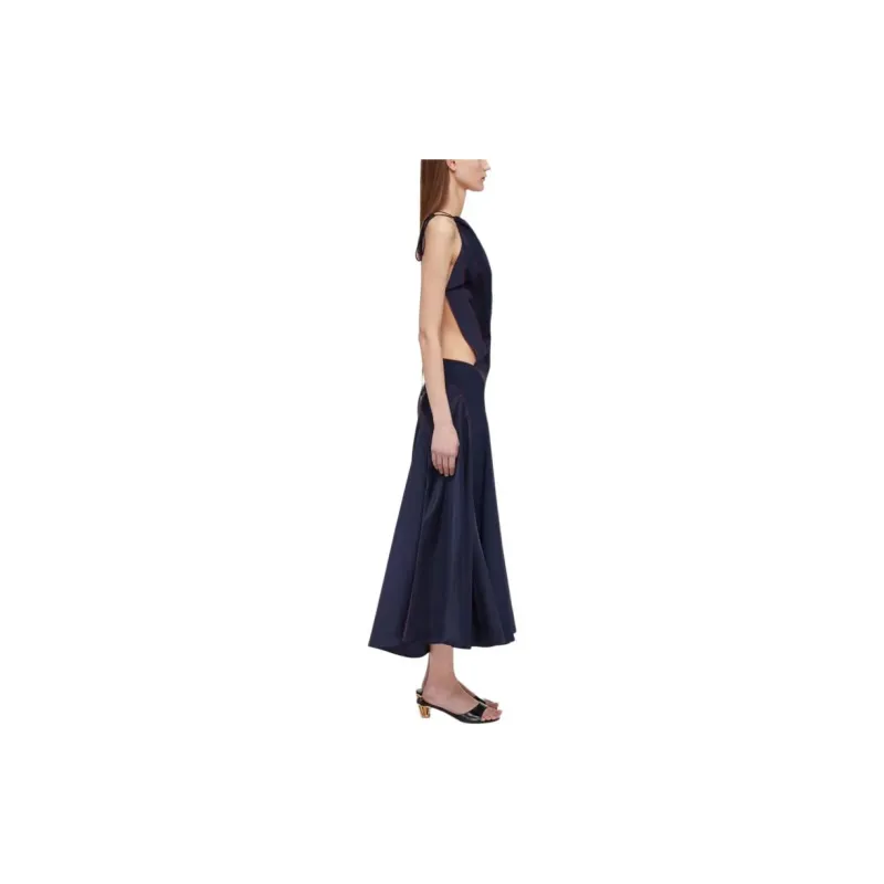 Ferragamo One-shoulder Silk Gown-3
