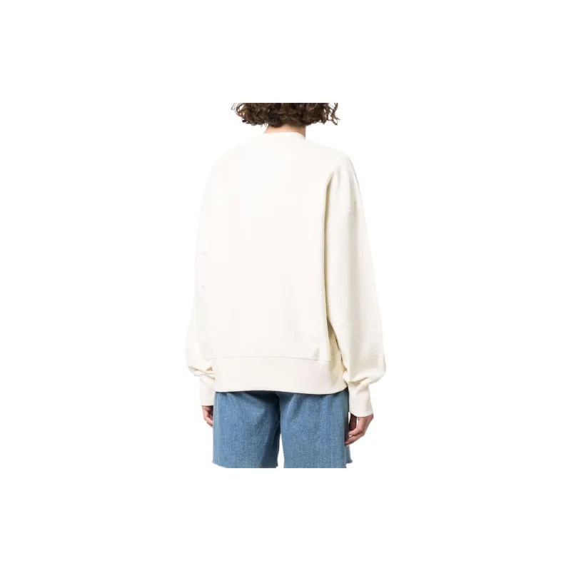 MSGM Logo Embroidered Crewneck Sweatshirt-3