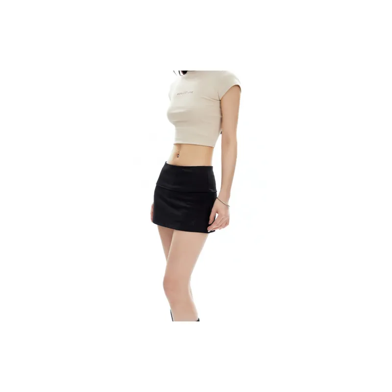 APEA Casual Short Skirts Women's Rock Black-3