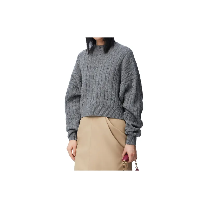 LOEWE Sweater 'Grey Melange'-3