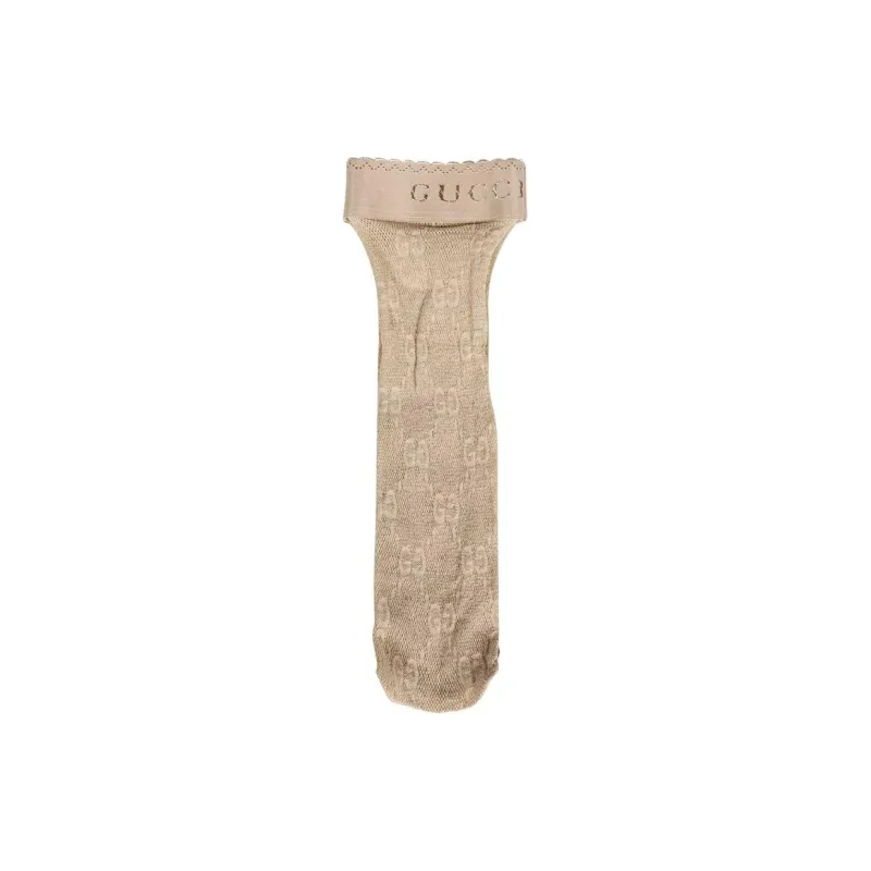 GUCCI Mid Calf Socks Women's 1 Pack Gold-0
