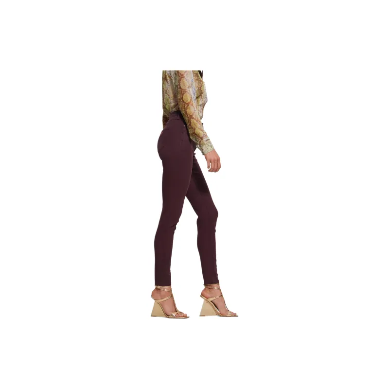 GUESS 1981 Coated Skinny Jeans Jeans Women's Dark Brown-4