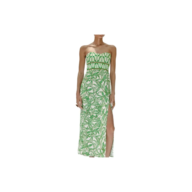 ZARA Sleeveless Dress Women's Green-1