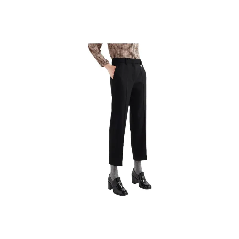 PRADA Grain de poudre Cropped Trousers-2