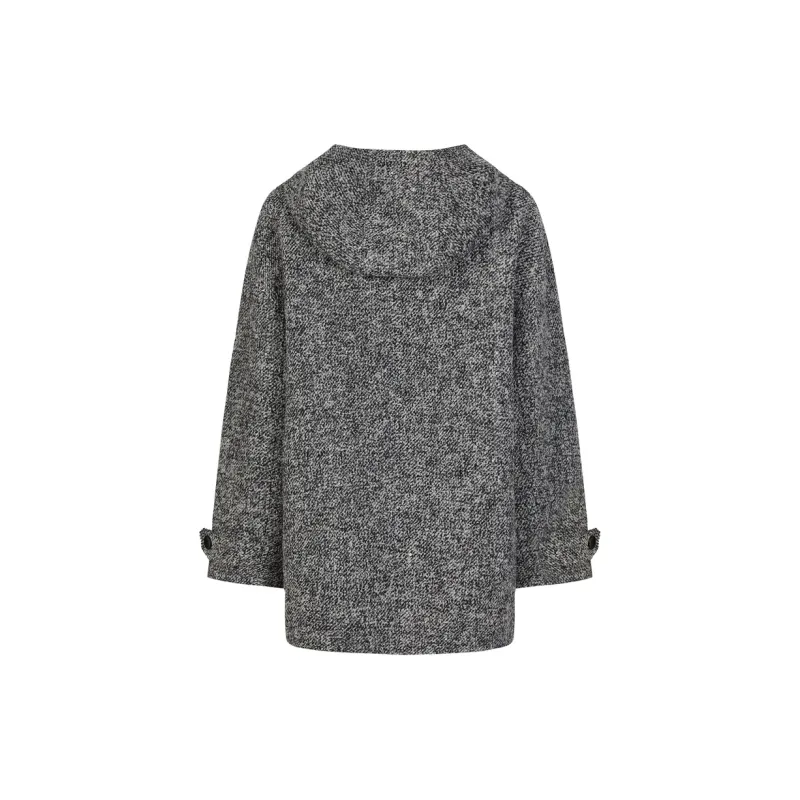JZ. ANNAKRO Coats Women's Heather Black-1