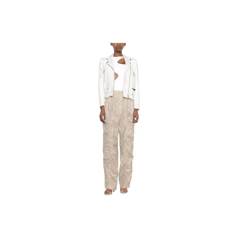 ISABEL MARANT Kimbra Ruched Cotton Track Pants-1