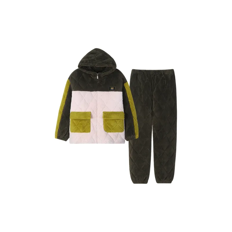 MIIOW Pajama Set Unisex Olive Green-1