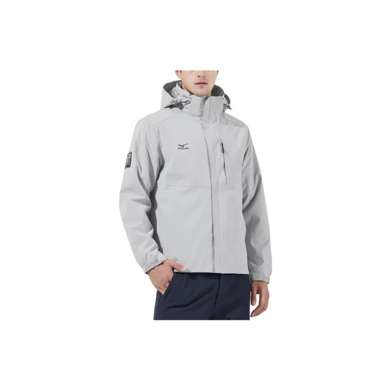 Mizuno Water-Resistant Windproof Breathable Warm Water-Repellent Cold-Resistant Rainproof Windbreaker Jacket Men's-6