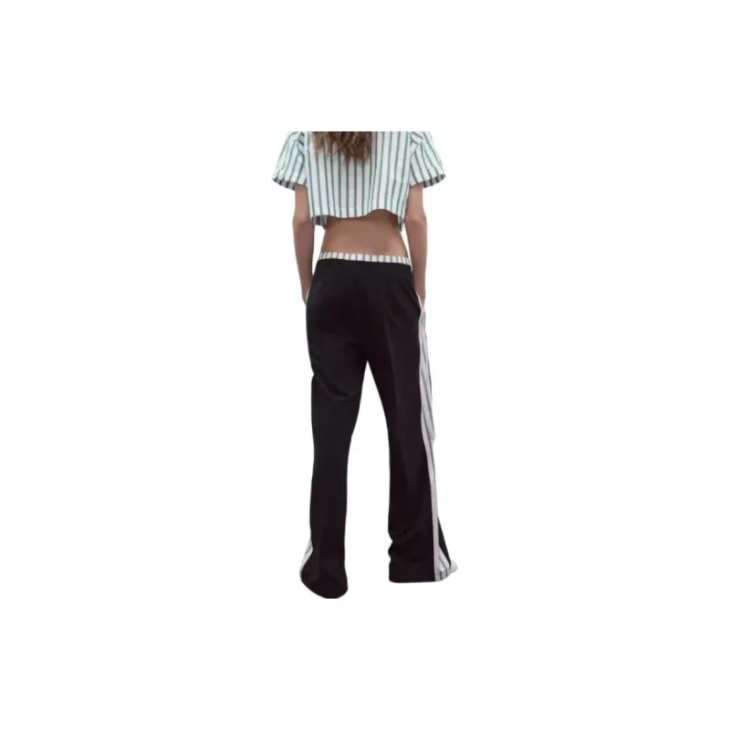 ZARA Casual Pants Women's Deep Sea Blue-3