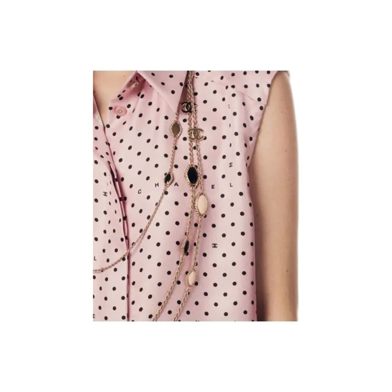 CHANEL 24 New Spring And Summer Arrivals Shirt Women's Light Pink-4