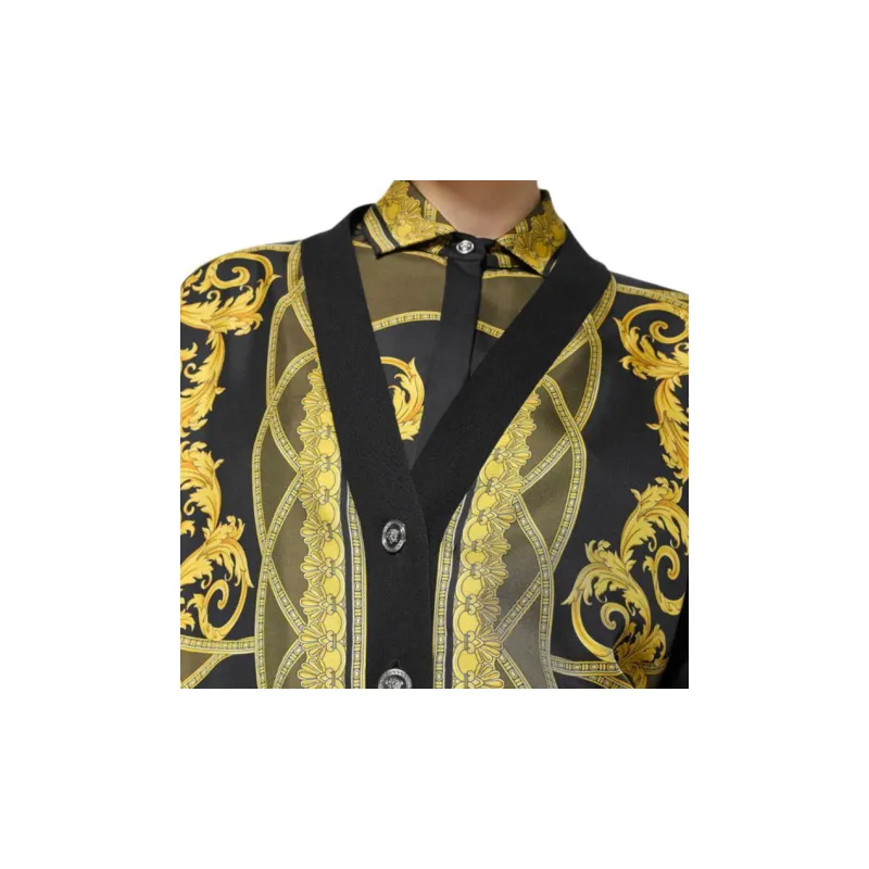 VERSACE La Coupe Des Dieux Button Up Cardigan-4