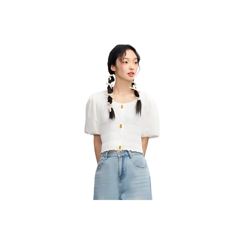 ZIHAN SS24 T Shirt Women's Beige-2
