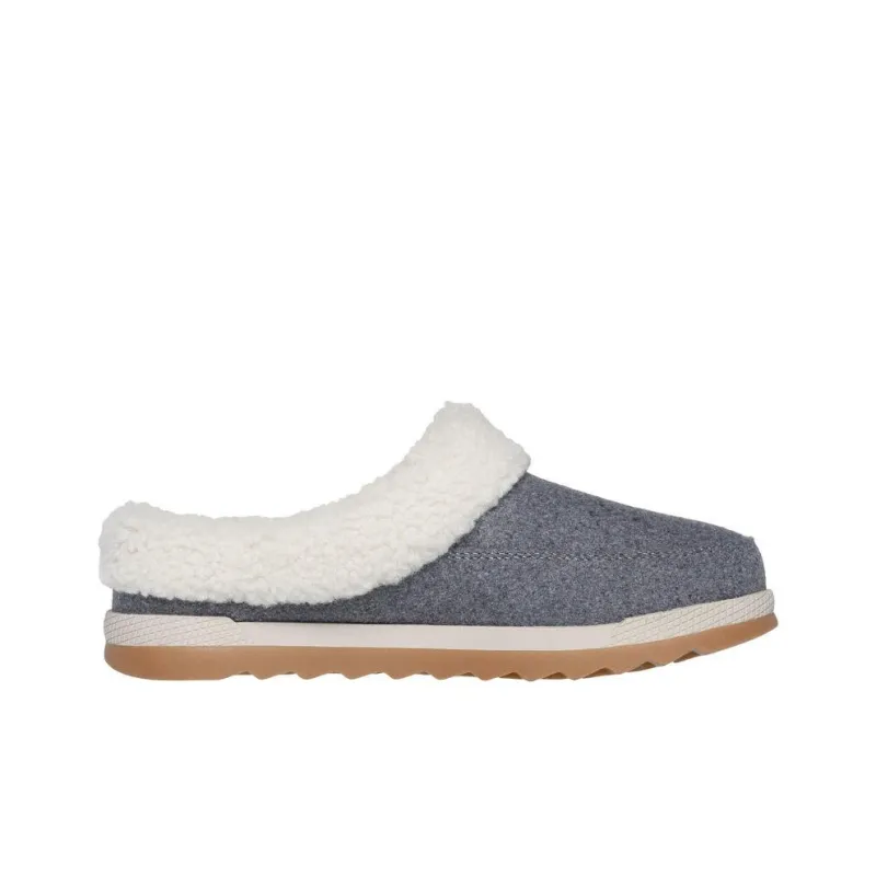 Skechers Cozy Abrasion-Resistant Slip-Resistant Wrap-toe Slippers Women's Gray-1