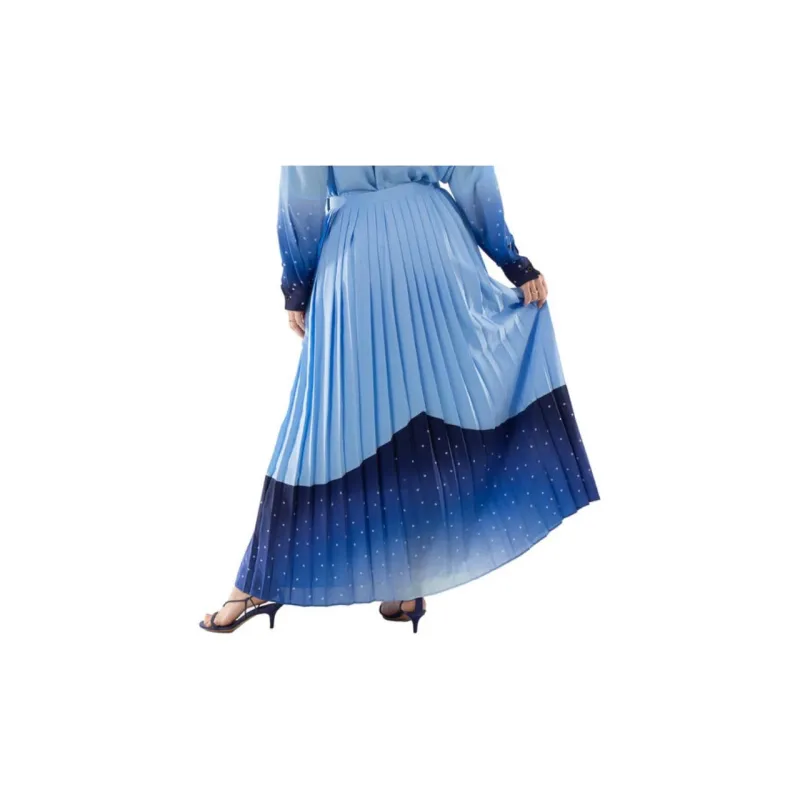 Burberry Casual Long Skirts Women's Blue-5