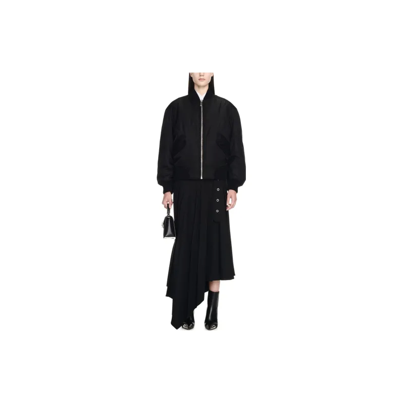 OFF WHITE Ny Gab Zip Up Bomber Jacket-1