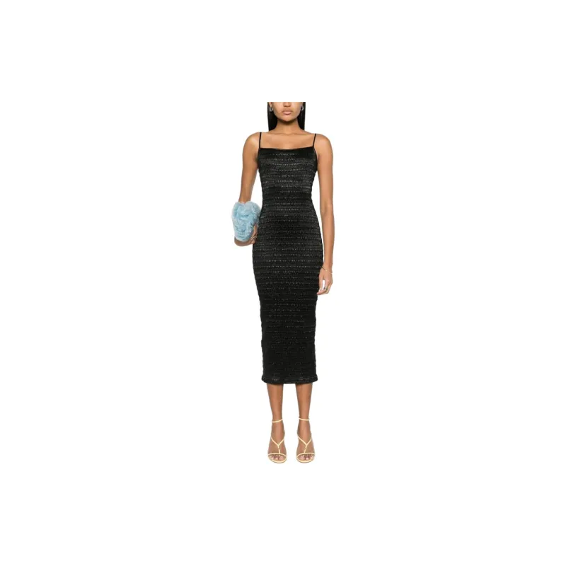 NANUSHKA SS24 Slip Dress Women's Black-1