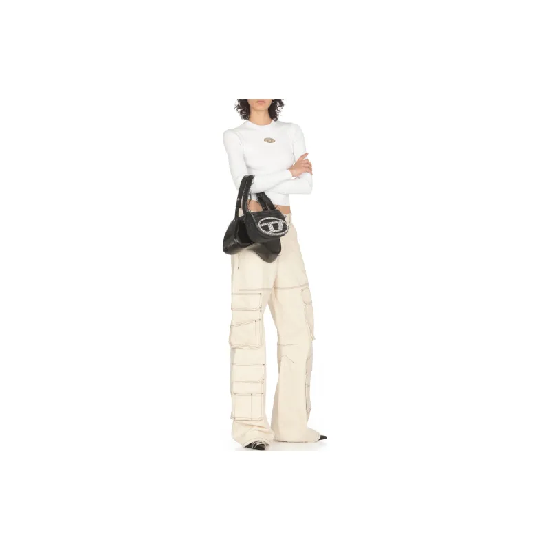 DIESEL M Valari Oval D Ribbed Knit Top-1
