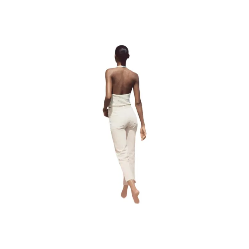 ZARA Jeans Women's White-3