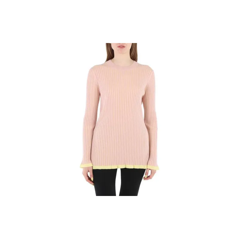 Burberry Cashmere Knit Sweater Women's Pink-2
