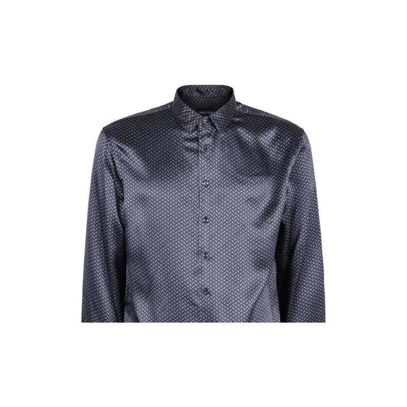GIORGIO ARMANI Printed Silk Shirt-2