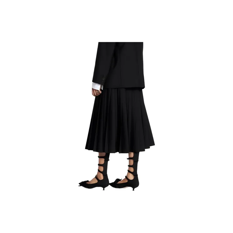 DIOR SS24 Casual Long Skirt Women's Black-4
