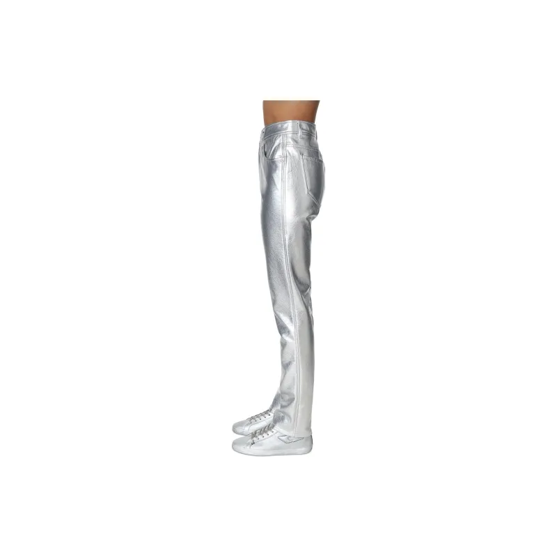DIESEL Knitted Sweatpants Women's Silver Gray-3