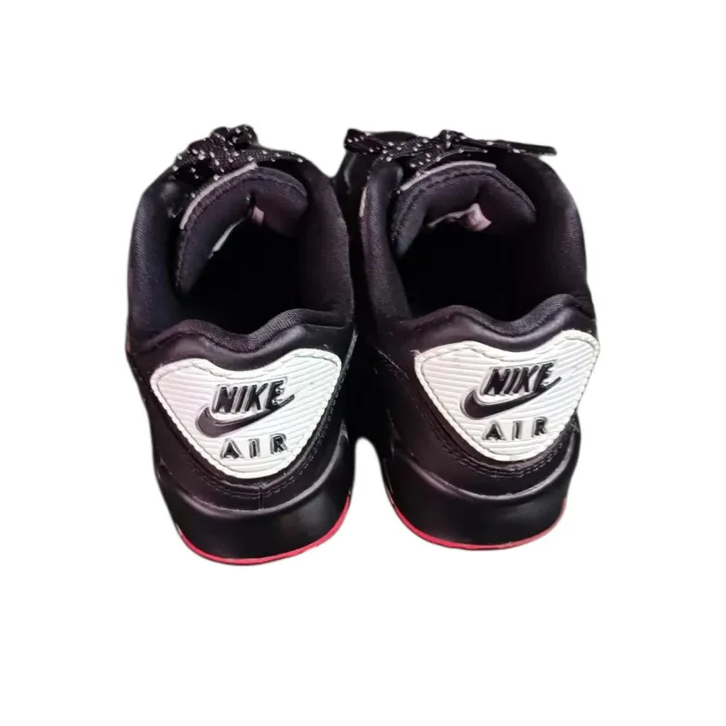 Nike Air Max 90 Black Bright Crimson Glacier Ice GS-2