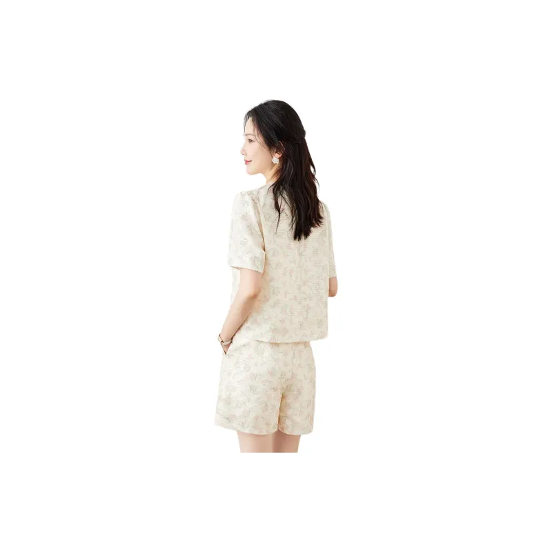 TERRE BLEUE Casual Suit Women's Apricot-2