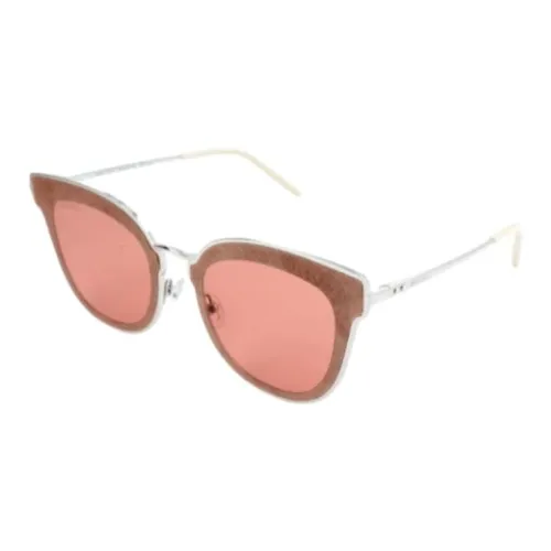 Jimmy Choo Metal Steel Browline Sunglasses Women's Gray