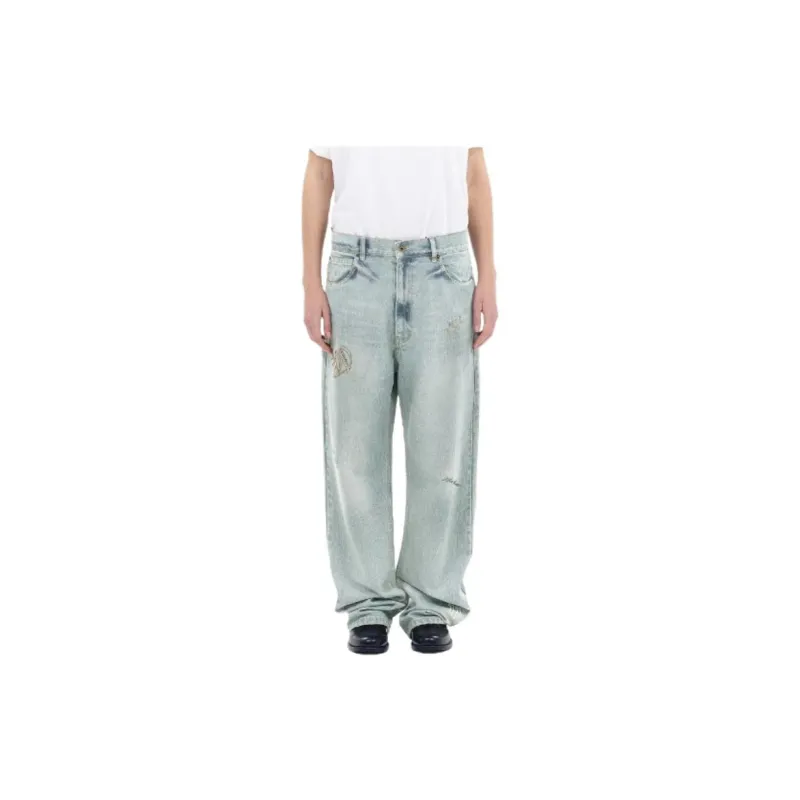 WE11DONE Rhinestone embellished Jeans-2