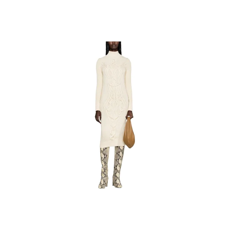ISABEL MARANT Adrienne Cable-knit Midi Dress-1