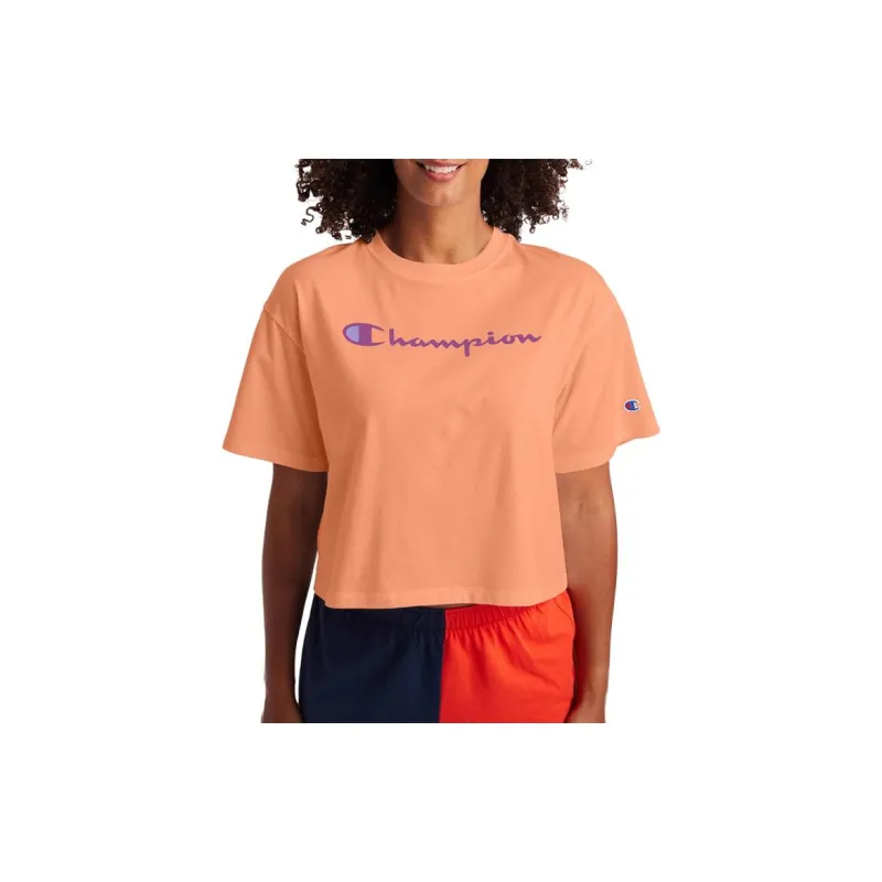 Champion T-Shirts Women's Orange-1