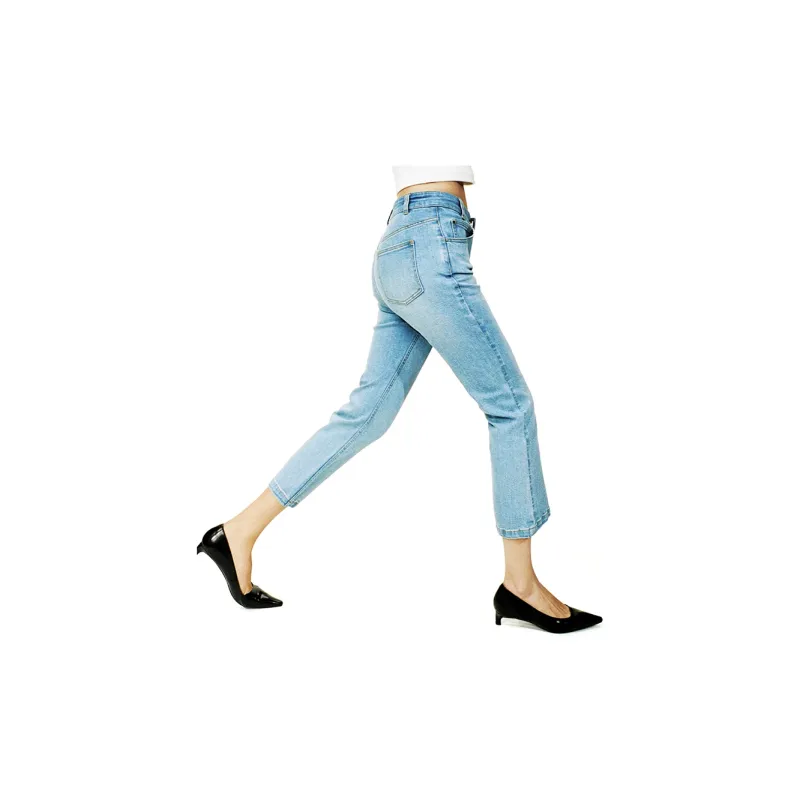 CALVINLUO Jeans 002 Women's Light Blue-3