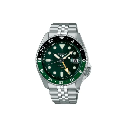 SEIKO SKX Collection Automatic/Manual Mechanical Movement Stainless Steel Strap Watch Men's Watches Green Dial
