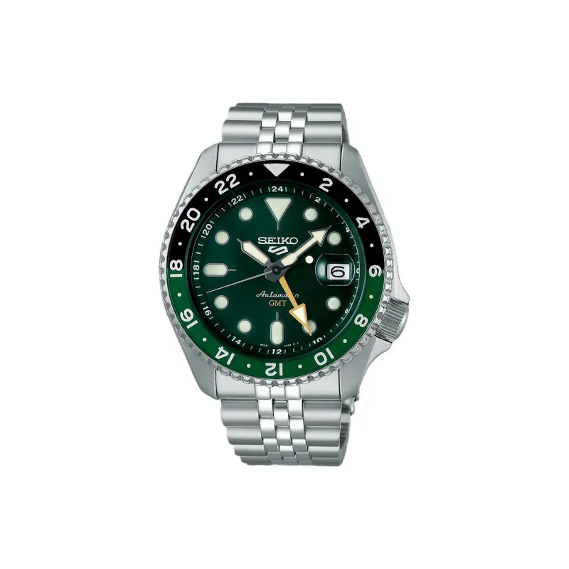 SEIKO SKX Collection Automatic/Manual Mechanical Movement Stainless Steel Strap Watch Men's Watches Green Dial-0