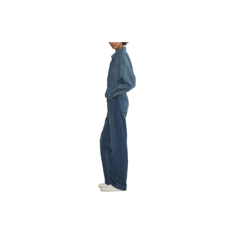 ARITZIA Denim Forum The '90s Lggy Lo-Rise Baggy Jean Jeans Women's Dark Bleu/Dark Blue-3